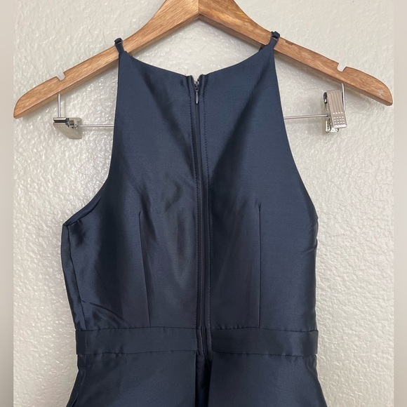 NWOT Broadway Show Navy Blue High-Low Gown - Picture 6 of 10